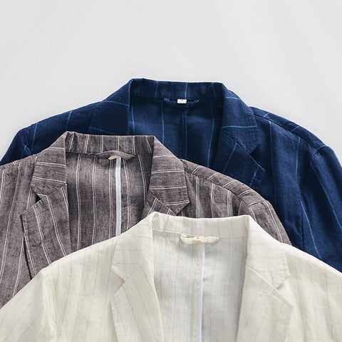 Fashion Striped Casual Jacket Men